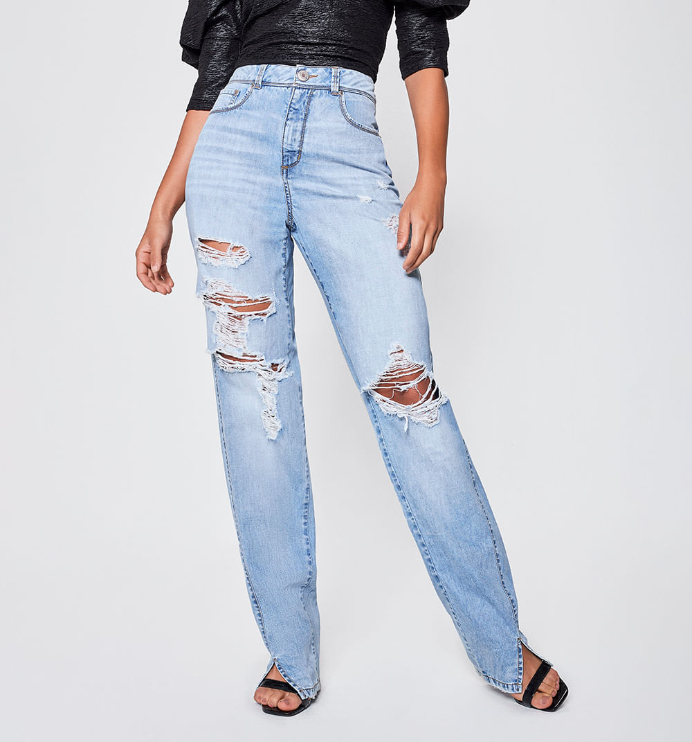 Medio en Jeans - Bota recta – Studio F