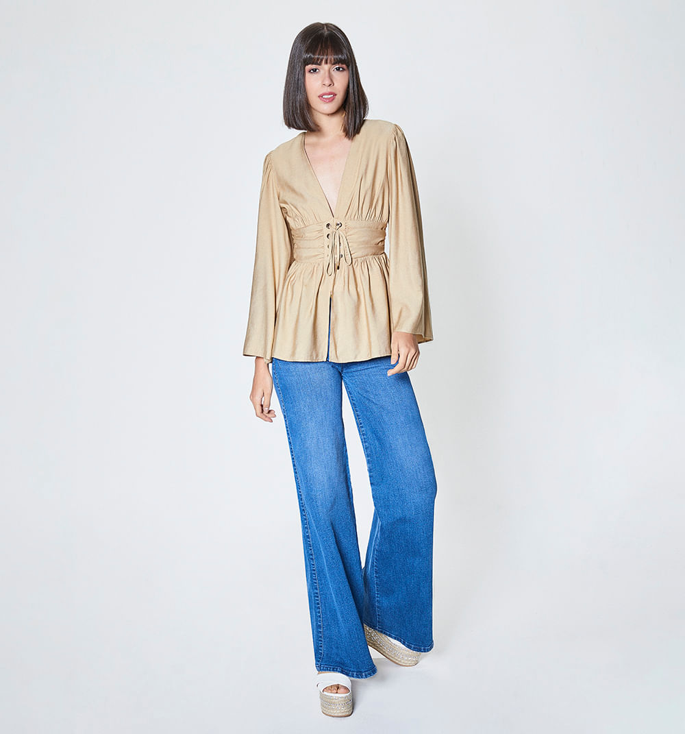 Blusón en Ropa - Camisas y blusas . . de R$,00 até R$,00 BEIGE  – Studio F