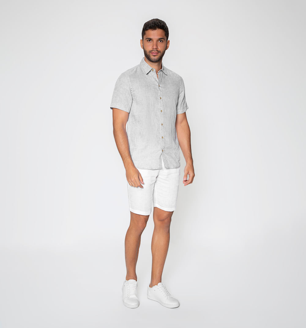 camisas manga corta slim fit