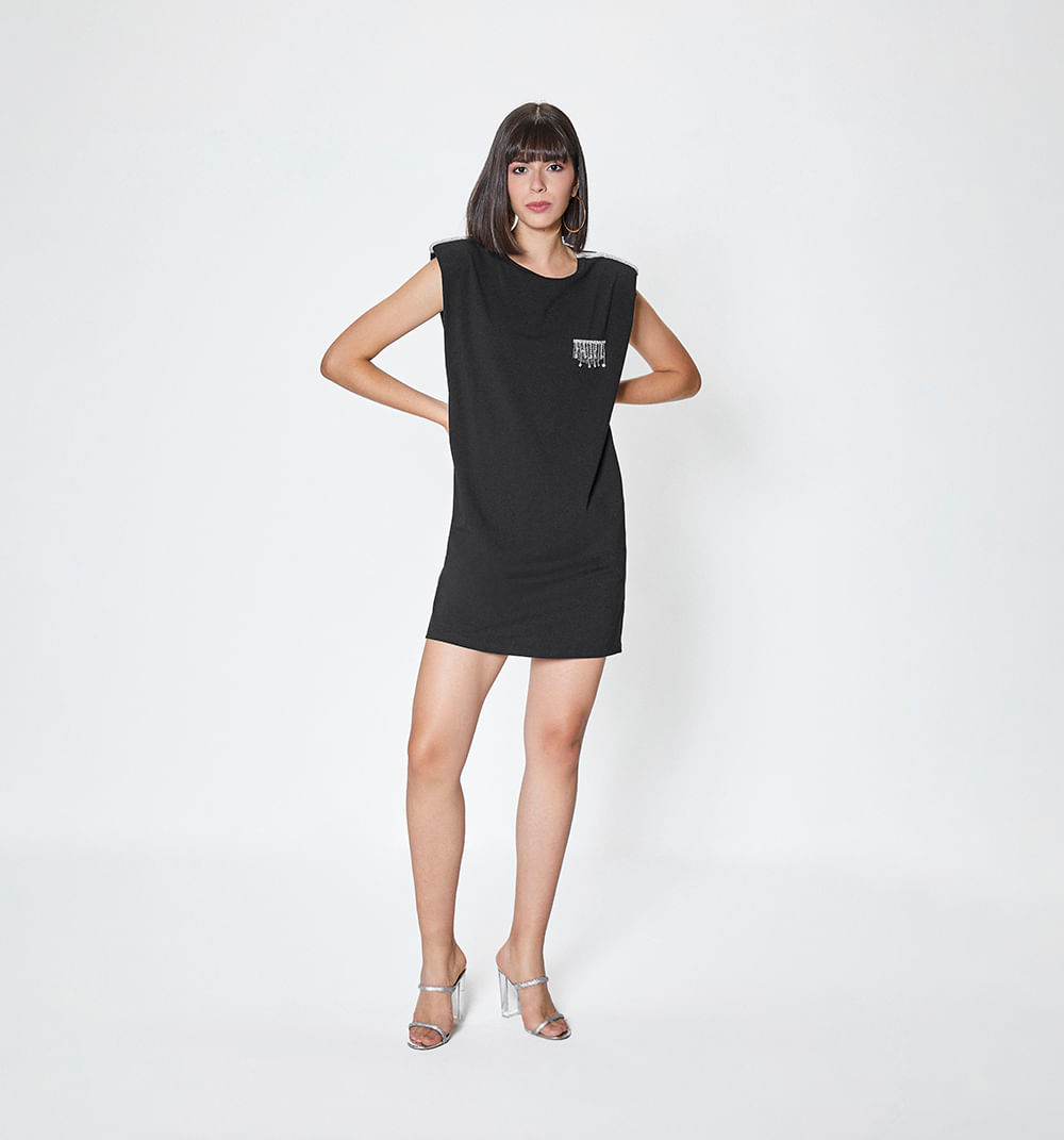 Vestido talego deportivo con brillo - Studio F