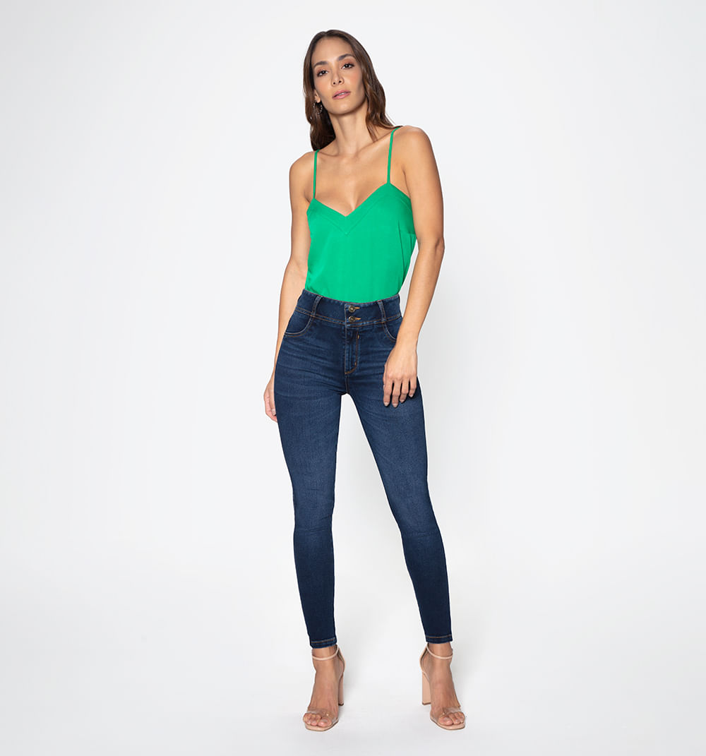 Jeans levanta cola online tiro alto