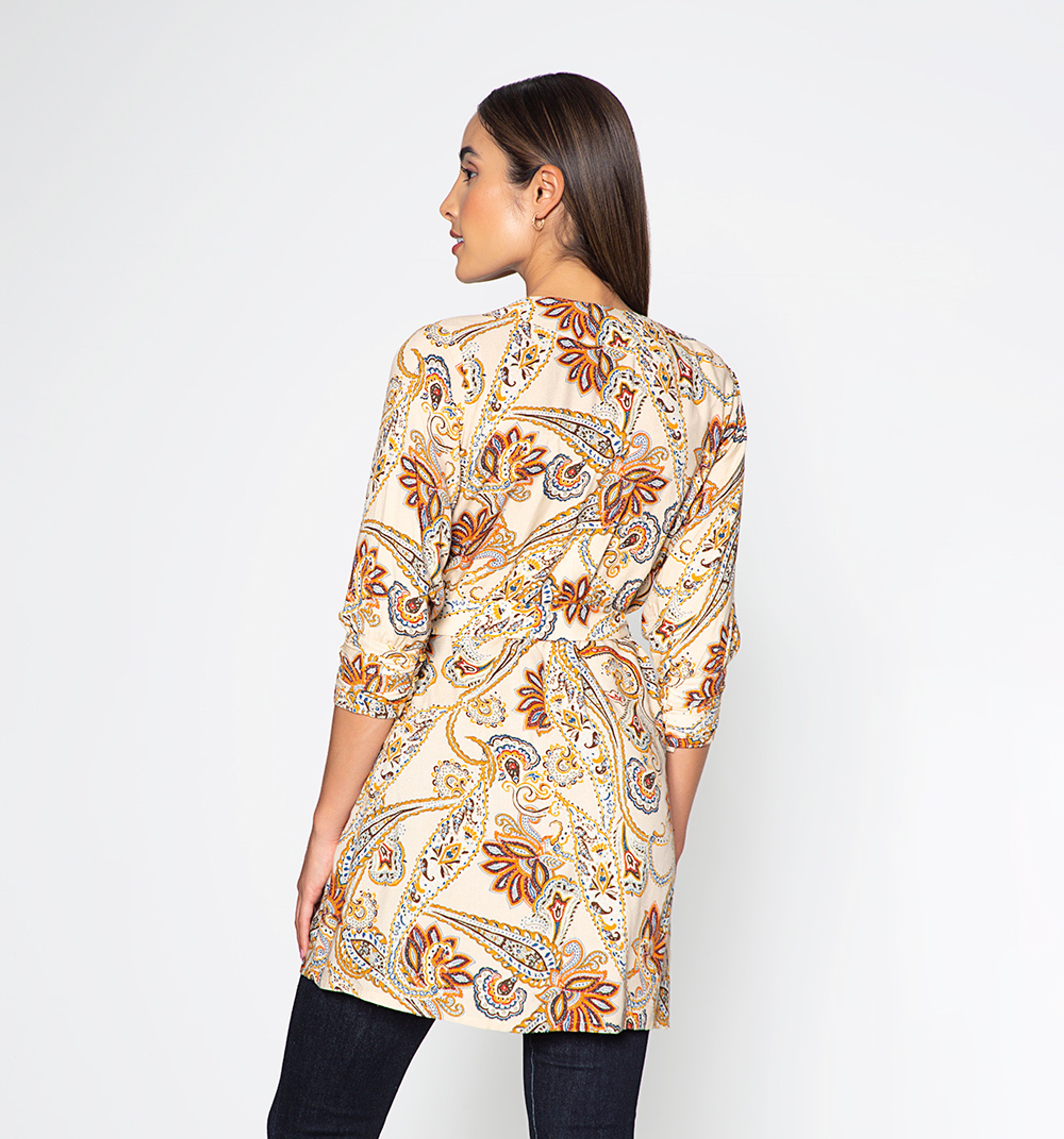 Miniatura 4 de Sobretodo manga 3/4 beige