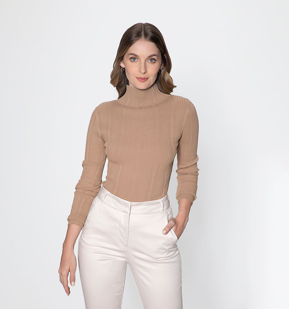 Outfit Blusa Cuello De Tortuga Beige Buso Cuello Tortuga Uwu