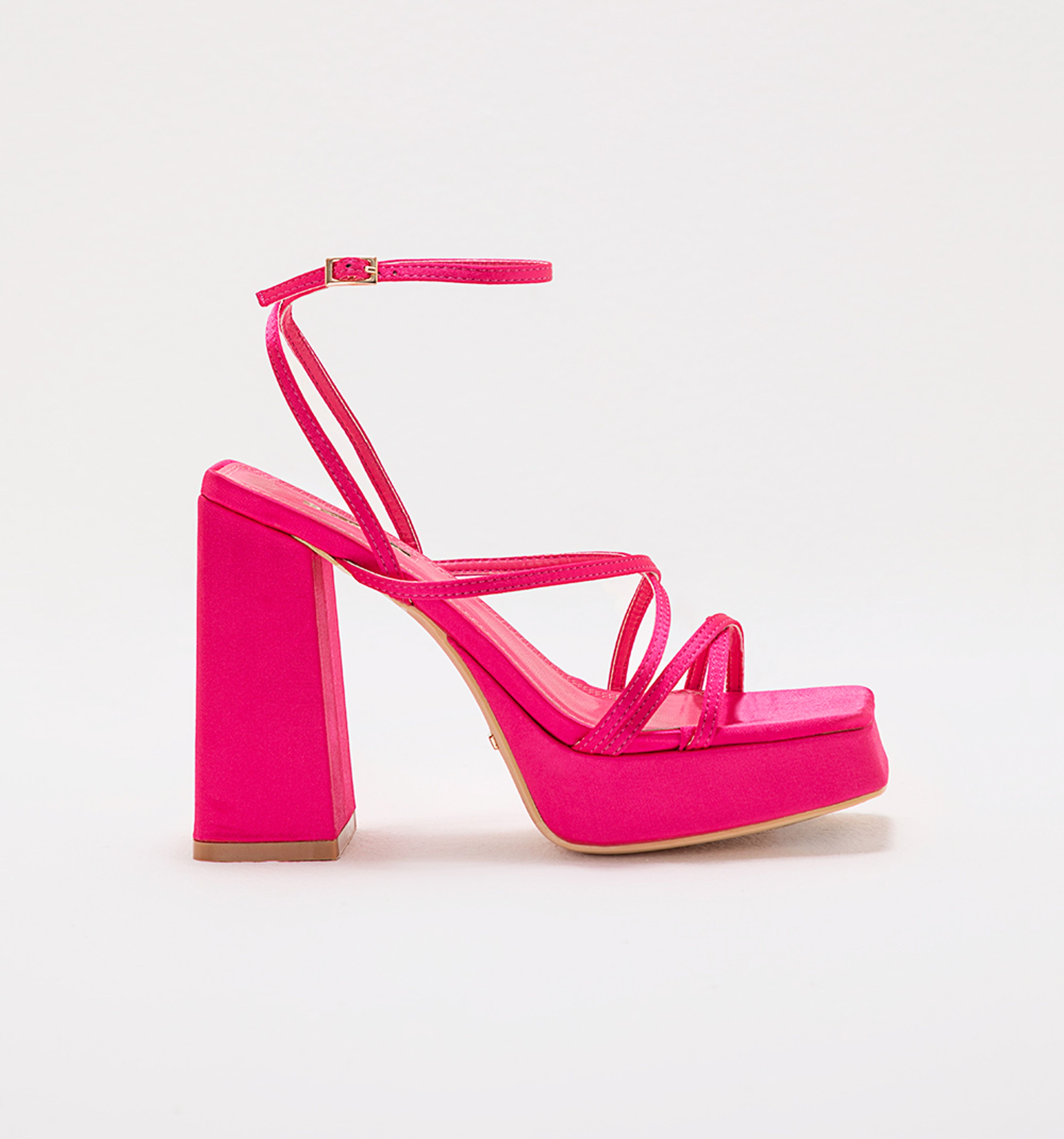 Sandalias Fucsia Sandalias Pink De Mujer Sandalias De Tacón Bajo