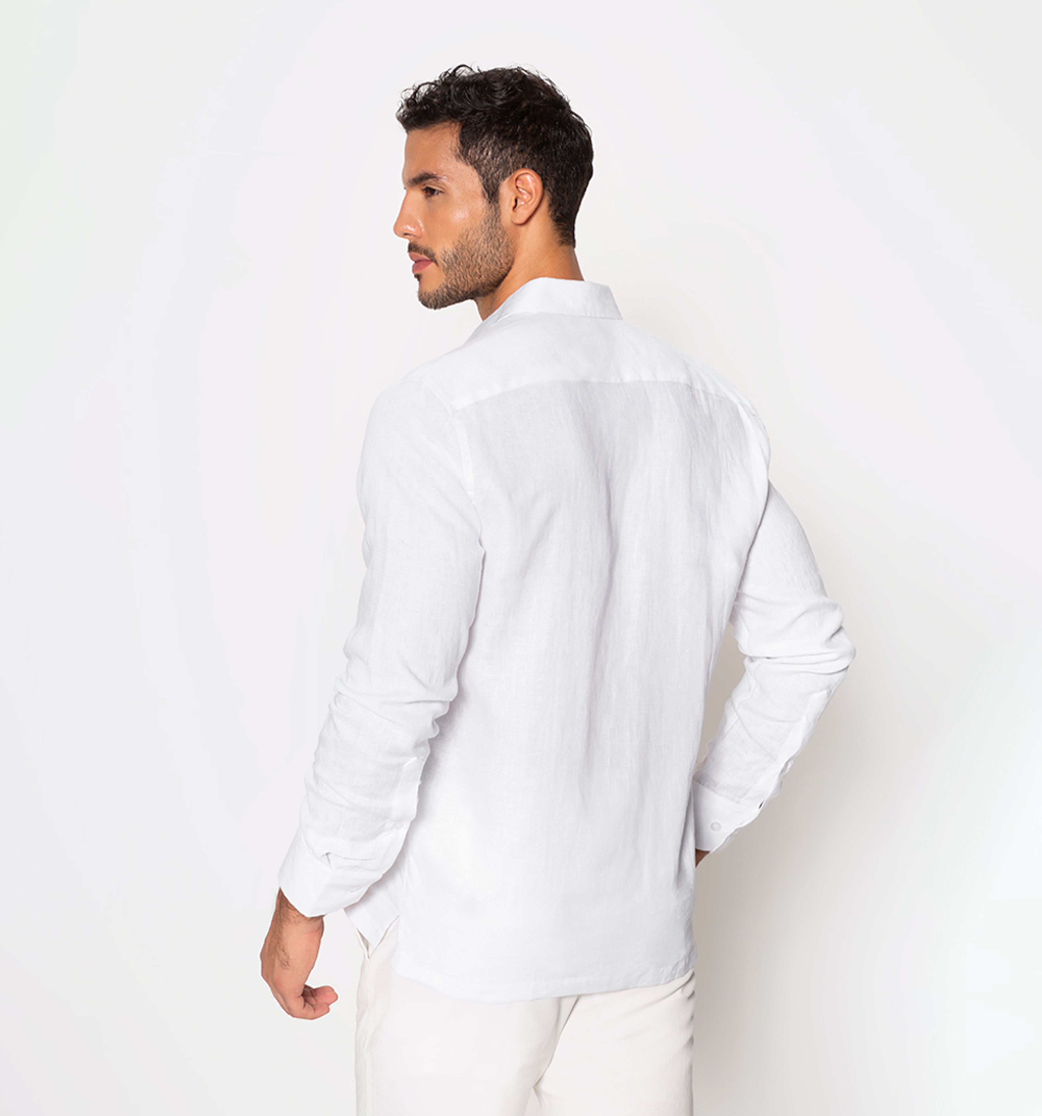 Miniatura 4 de Camisa guayabera blanco