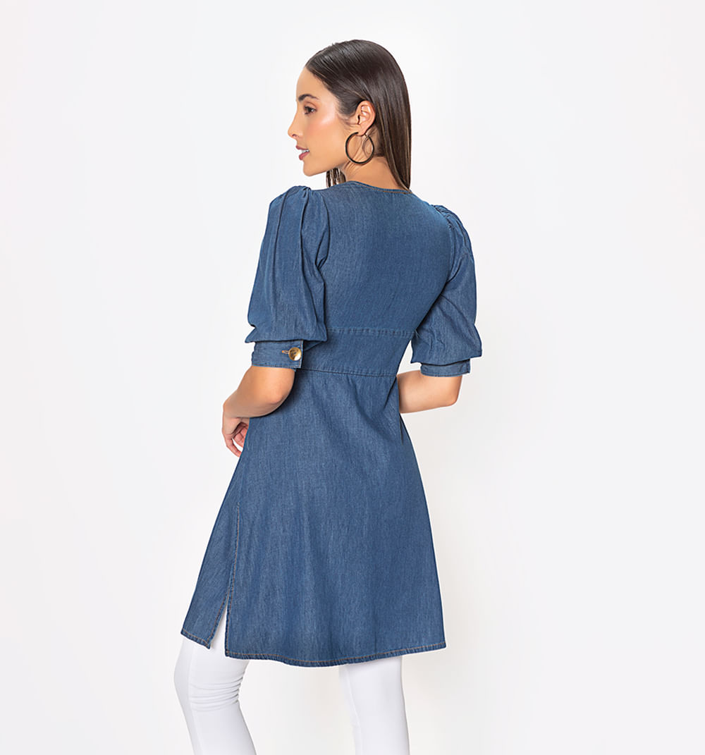 Vestidos en chambray top studio f