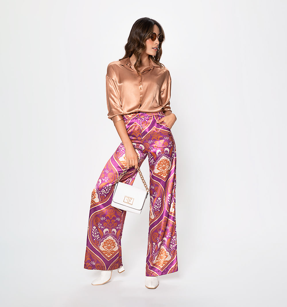 Pantalon discount palazzo morado