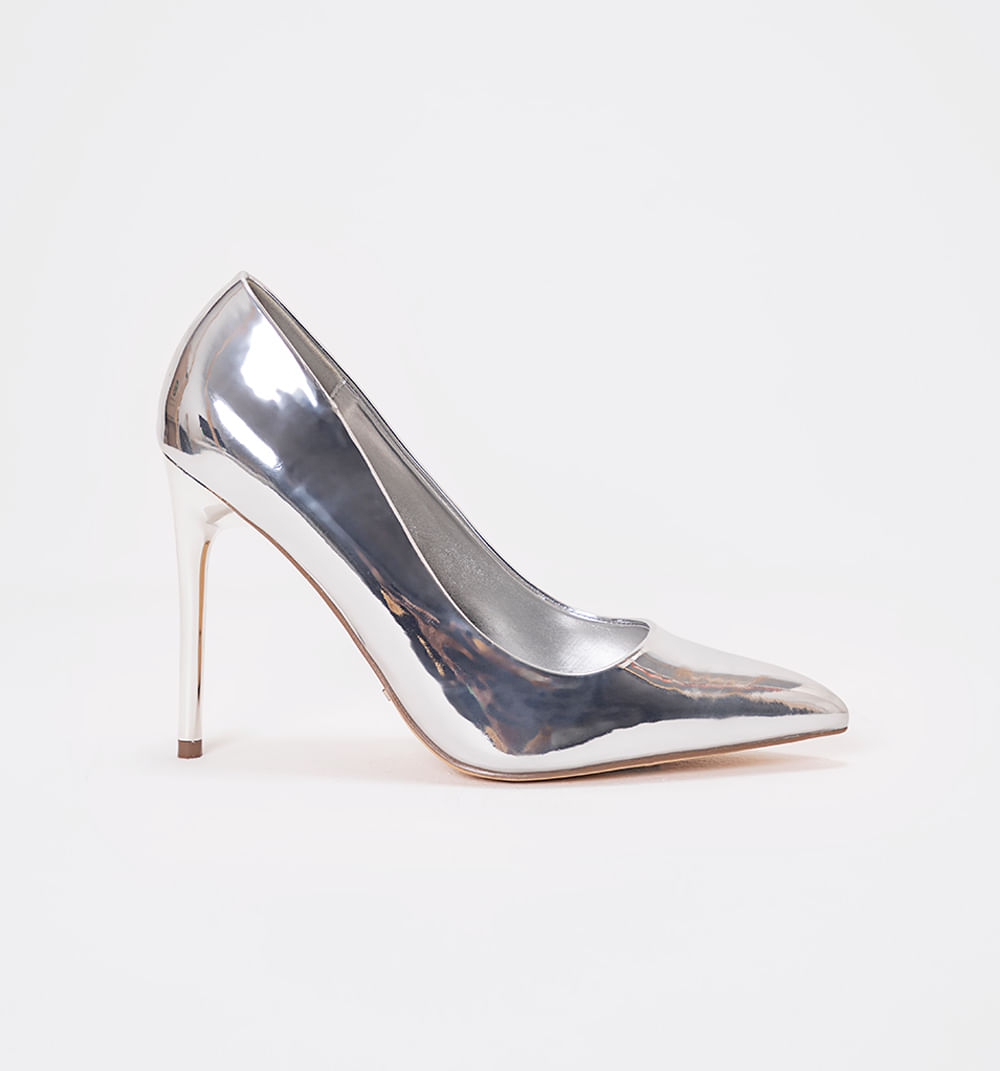 Stiletto plateado online