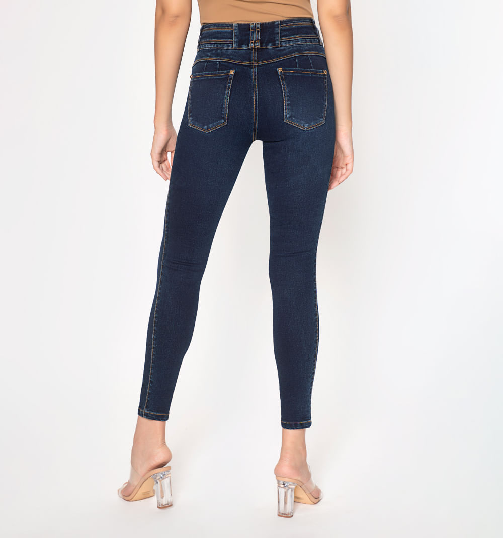 Jean ultraslim, pretina ancha 2 botones - Studio F