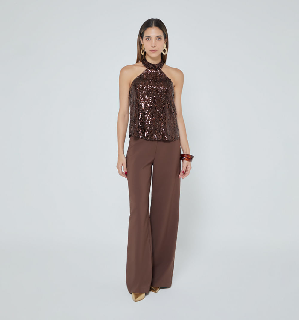 Blusa cuello halter