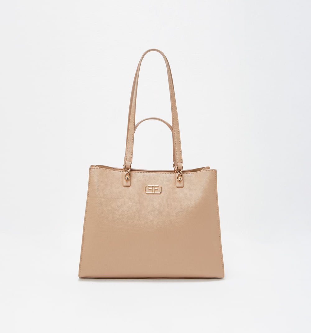 Bolso de mano con logo ff