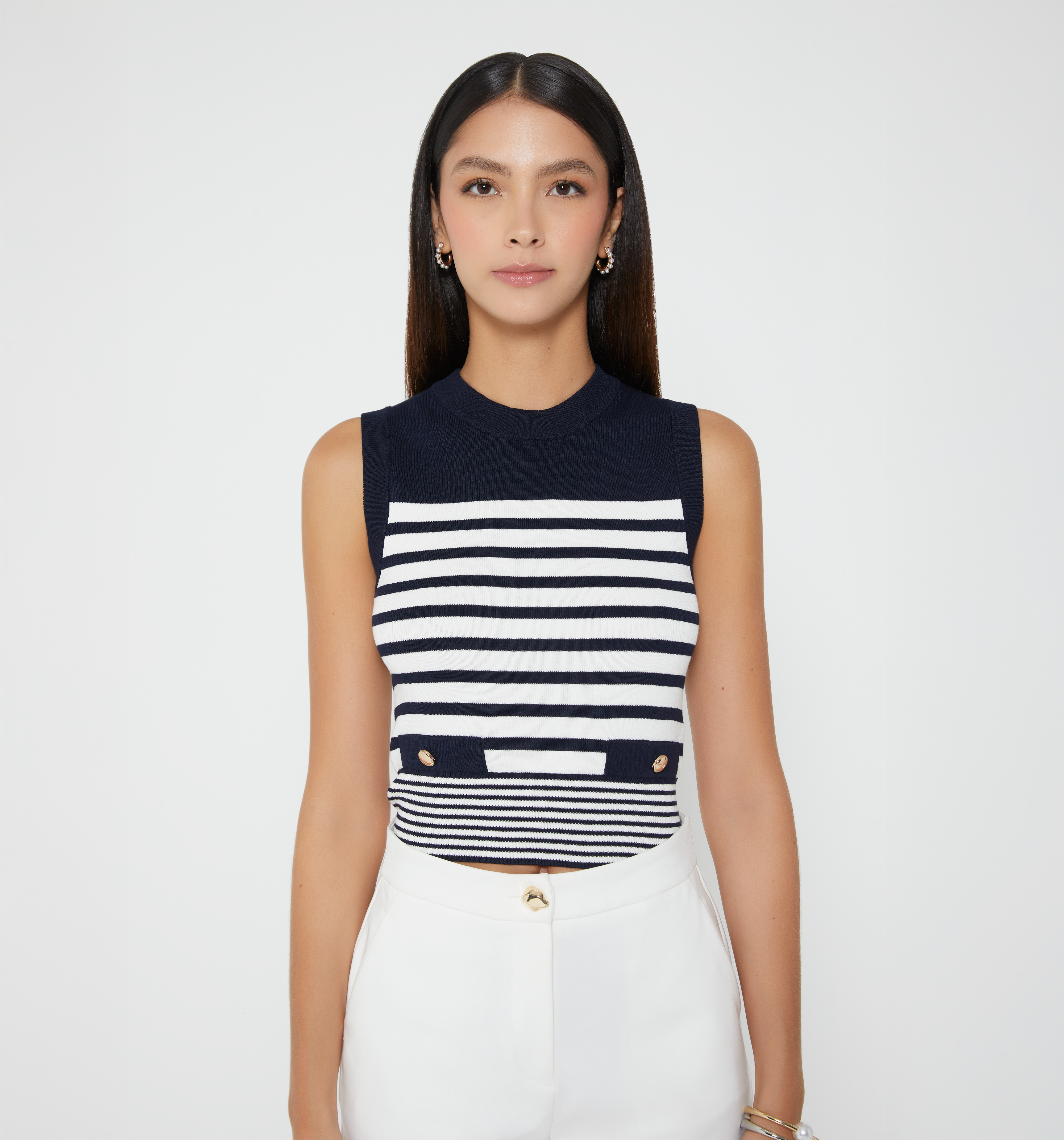 Blusa manga sisa a rayas