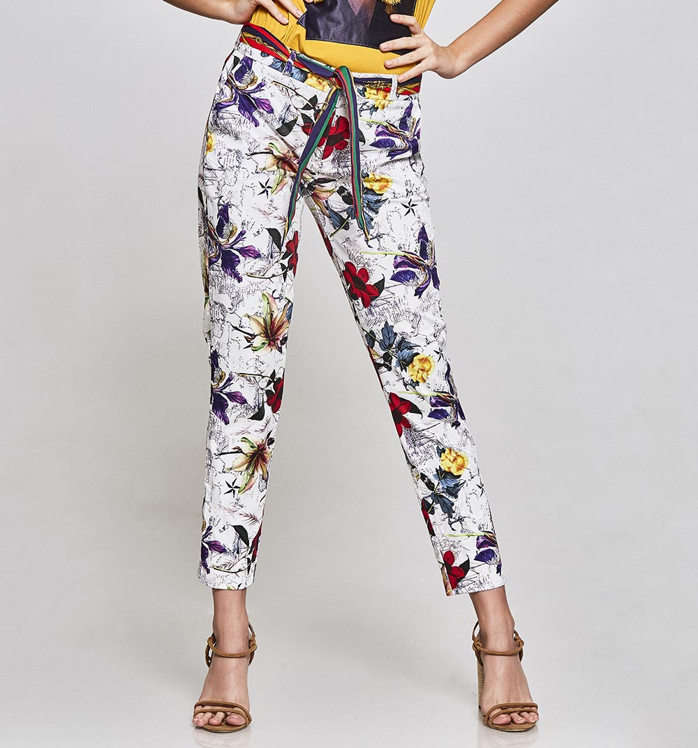 Pantalon Skinny Estampado Studio F